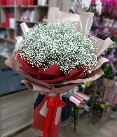Букет цветов из: Гипсофила в Локоть