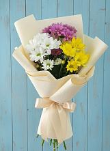Букет цветов из:  Хризантемы в Локоть