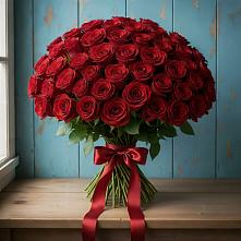 Букет Красные розы Блэк Меджик в Локоть