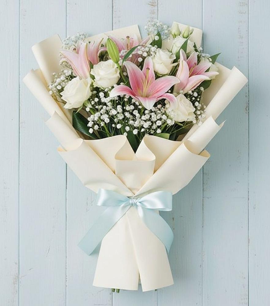 Букет цветов из: Лилии в Локоть