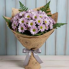 Букет цветов из:  Хризантемы в Локоть