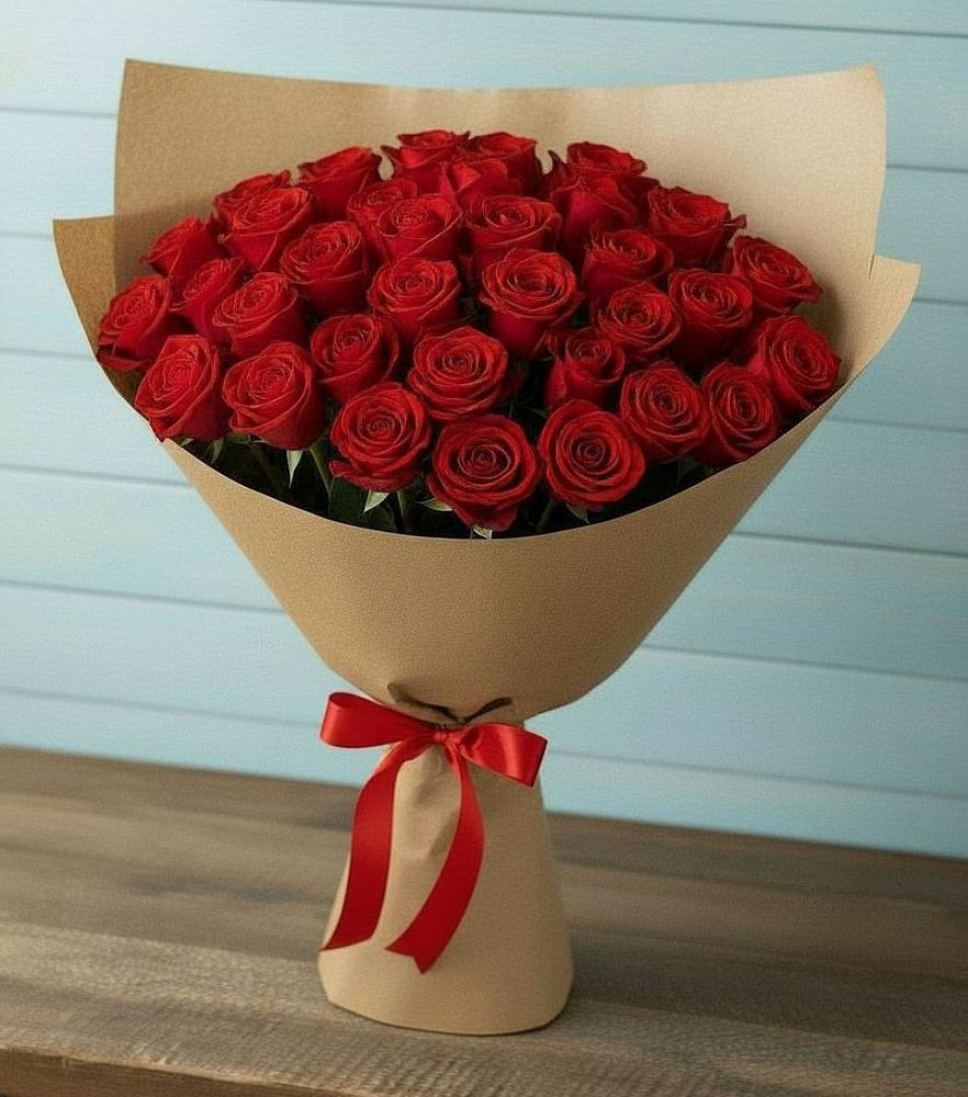 Букет Красные розы Милано в Локоть