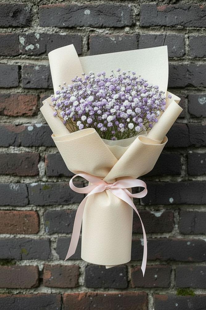 Букет цветов из: Гипсофила в Локоть