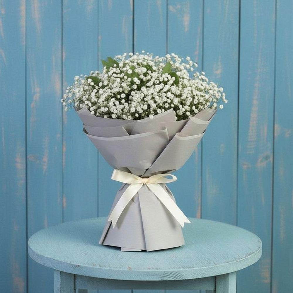 Букет цветов из: Гипсофила в Локоть