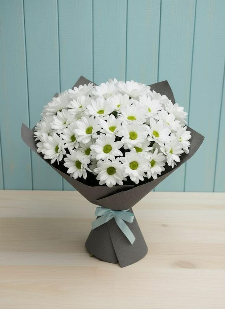 Букет цветов из: Хризантемы в Локоть