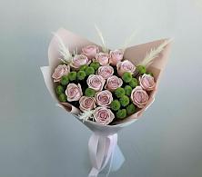 Букет цветов из:  Розы и Хризантемы в Локоть