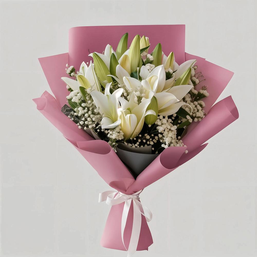 Букет цветов из: Лилии в Локоть