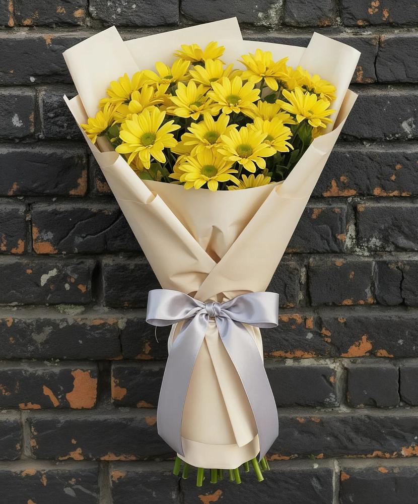 Букет цветов из: Хризантемы в Локоть