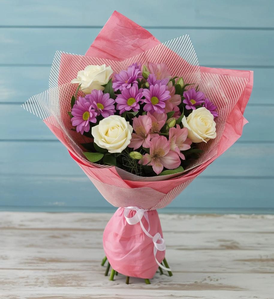 Букет цветов из: Герберы в Локоть