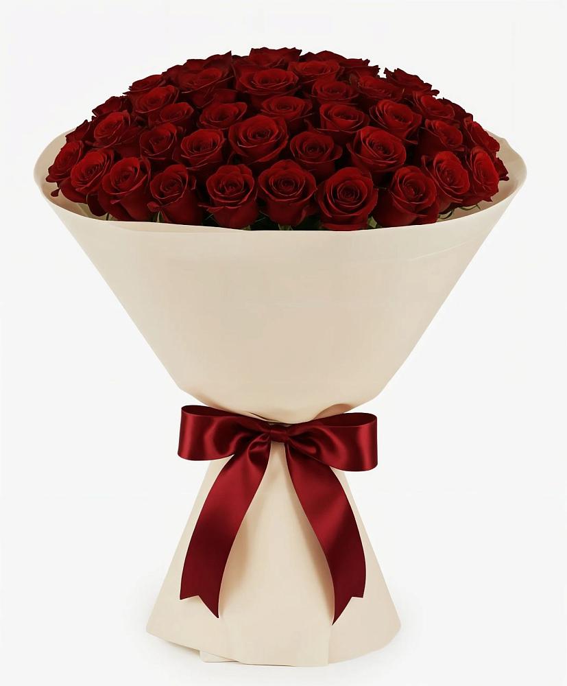 Букет 101 Бордовая роза Блэк Бакарра в Локоть