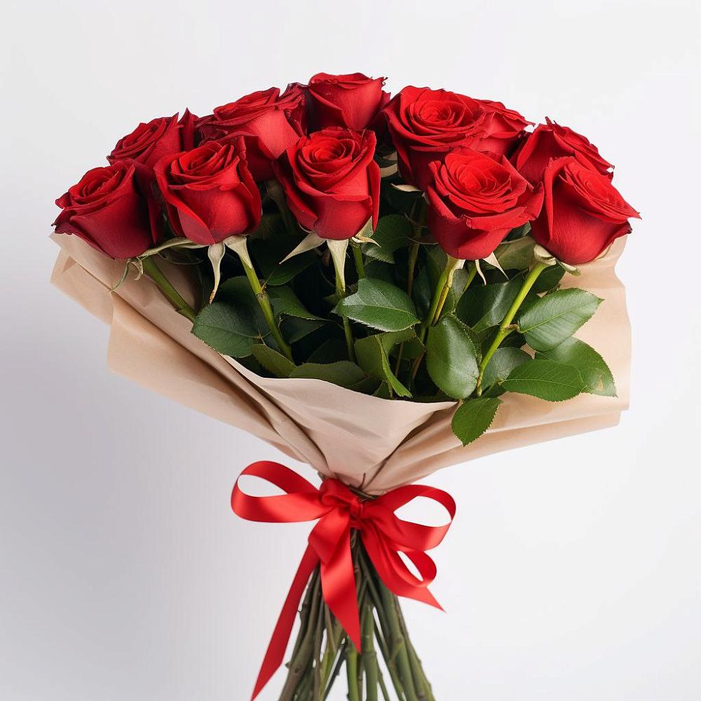 Букет 11 Красных роз Эдлесс Лав в Локоть
