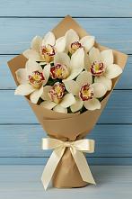 Букет цветов из:  Орхидеи и Розы в Локоть